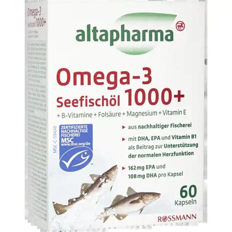 fischölkapseln rossmann - Rossmann / Altapharma Omega.